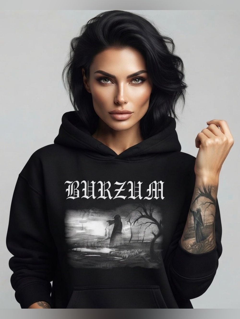 Black Metal Burzum Ambient Hoodies Cotton Streetwear Hooded Pullover Sz S-3XL